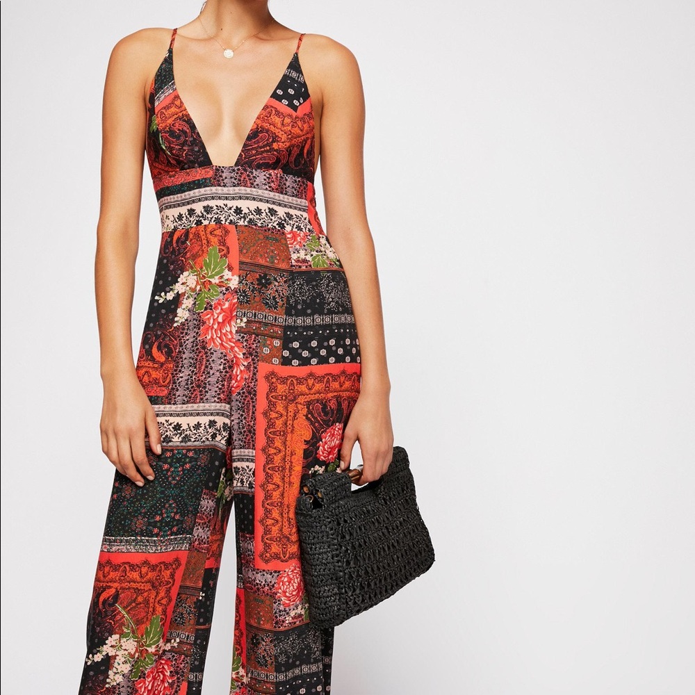 Free People Margarita Patchwork Jumpsuit - Picture 6 of 7